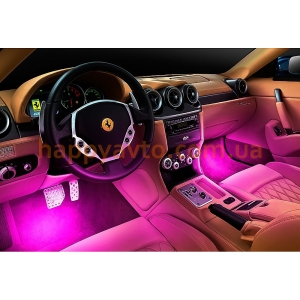 Подсветка салона 4Х3 LED (розовая)